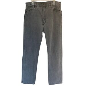 Wrangler 13WMZPB Jeans Mens 36x36 Gray Denim Made USA Vintage Straight Leg 1990s